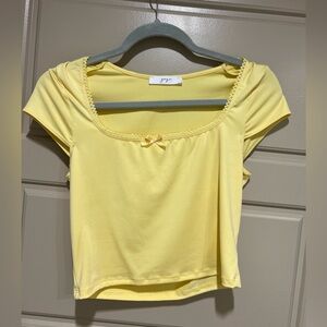 Yellow baby tee